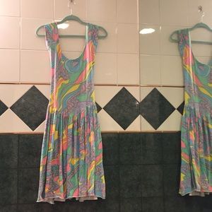 Amazing psychedelic vintage Betsy Johnson dress
